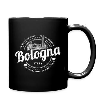 Bologna Emilia-Romagna mit Pasta Italien Souvenir - Tasse einfarbig - Schwarz - Rechts