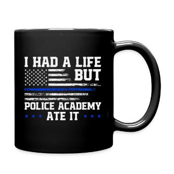  Police School Survivor Graduation Police Academy - Full Colour Mug - black - Right