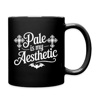 Typographie esthétique pâle de chauve-souris - Mug uni - noir - Droite