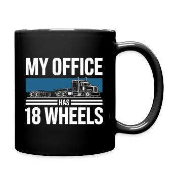 Chauffeur de camion Camion Diesel - Mug uni - noir - Droite