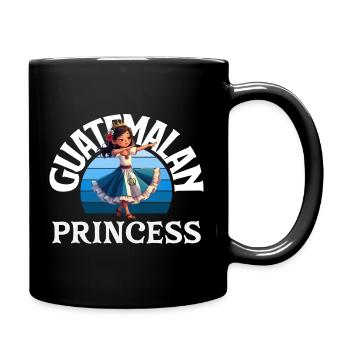 Guatemala Flagge T-Shirt Stolz & Heimat Chapín - Tasse einfarbig - Schwarz - Rechts