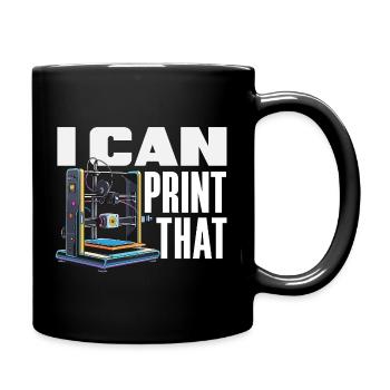 Je peux imprimer le créateur d’imprimantes 3D drôle - Mug uni - noir - Droite