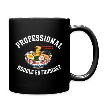 Japanese Ramen Anime Noodles Design - Full Colour Mug - black - Right