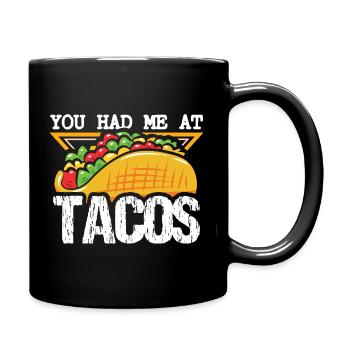 Tu m’as eu chez Tacos Taco Lovers Taco - Mug uni - noir - Droite