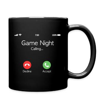 Spielabend-Call-Bildschirm - Tasse einfarbig - Schwarz - Rechts
