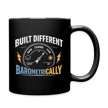 Différences barométriques | Météorologie - Mug uni - noir - Droite