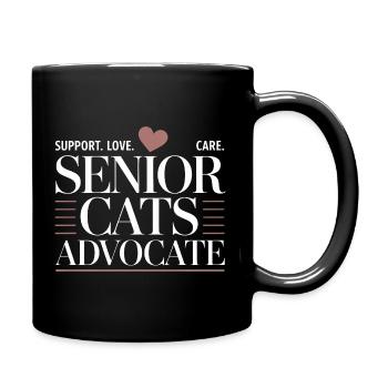 Senior Cats Advocate - Full Colour Mug - black - Right