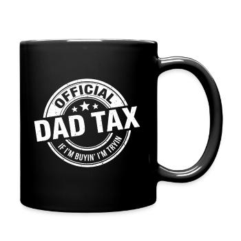 Dad Tax Official Stamp - Full Colour Mug - black - Right