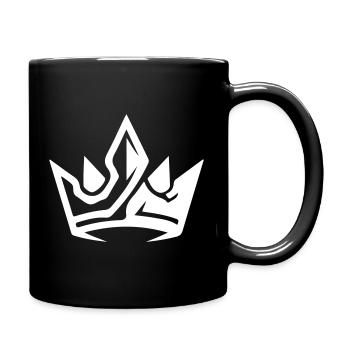 Krone King Symbol - Tasse einfarbig - Schwarz - Rechts