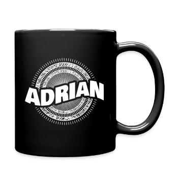 nom Adrian - Mug uni - noir - Droite