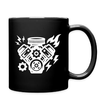 Engine Tuning Symbol - Full Colour Mug - black - Right