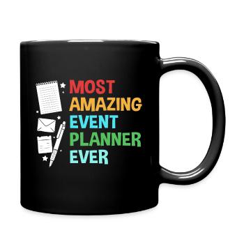 Event Planer - Tasse einfarbig - Schwarz - Rechts