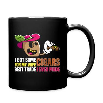 Fumeur de cigare Cigare - Mug uni - noir - Droite