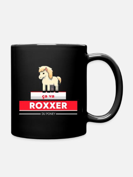 Ça va roxxer du poney - Mug uni - noir