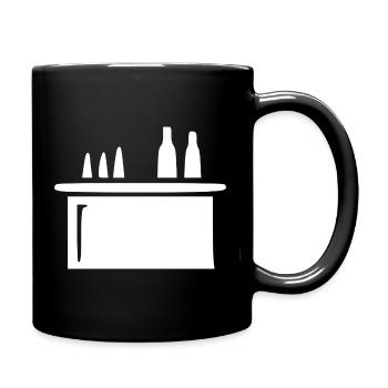 Bar Cocktailbar Gastronomie Geschenk Barkeeper  - Tasse einfarbig - Schwarz - Rechts