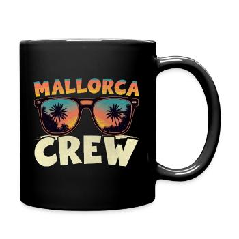 Mallorca Crew - Tasse einfarbig - Schwarz - Rechts