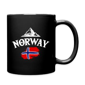 Norway Vacation Norge Fjords Travel Scandinavian - Tasse einfarbig - Schwarz - Rechts