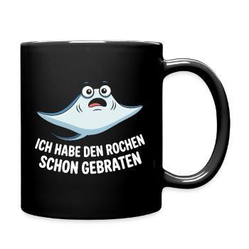 Rochen Schon Gebraten Stachelrochen Manta Rochen - Tasse einfarbig - Schwarz - Rechts