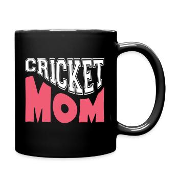 Cricket-Mama Stolz Sport-Mama-Geschenk - Tasse einfarbig - Schwarz - Rechts