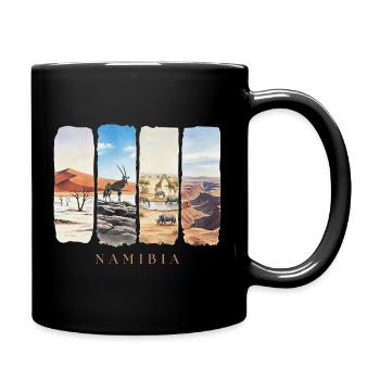 Namibia Urlaub Travel – Wüste Safari & Natur - Tasse einfarbig - Schwarz - Rechts