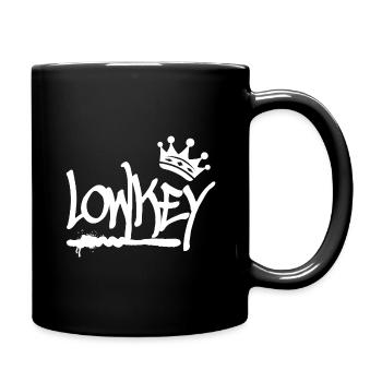 Lowkey Graffiti Tag Krone Hip Hop (white) - Tasse einfarbig - Schwarz - Rechts