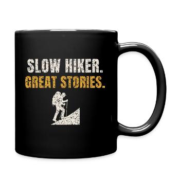 Randonneurs lents : grandes histoires - Mug uni - noir - Droite