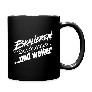 Einfach Weitermachen - Tasse einfarbig - Schwarz - Rechts