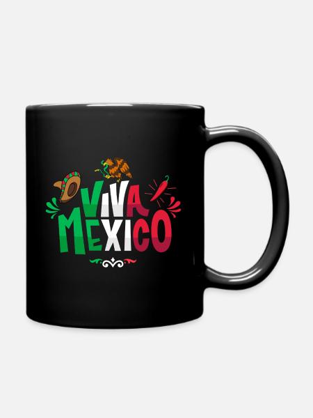 Viva Mexico - Tasse einfarbig - Schwarz
