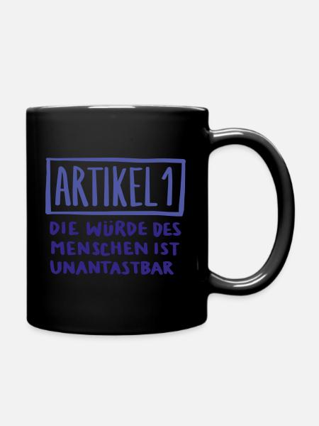 Artikel 1 - Tasse einfarbig - Schwarz