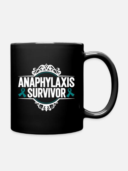 Anaphylaxie Überlebende - Tasse einfarbig - Schwarz