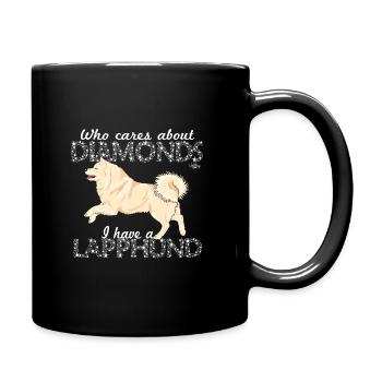 lapphunddiamond3 - Tasse einfarbig - Schwarz - Rechts