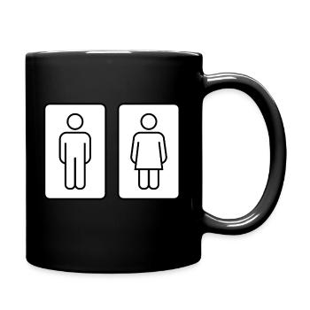 bad bath badewanne bathtube shower dusche15 - Tasse einfarbig - Schwarz - Rechts