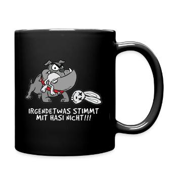 Motif drôle - Mug uni - noir - Droite