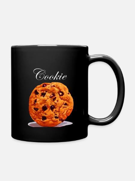 Keks Cookie - Tasse einfarbig - Schwarz