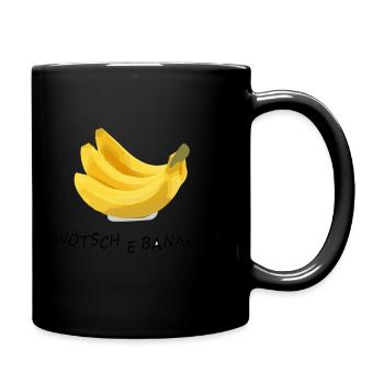 Banane - Tasse einfarbig - Schwarz - Rechts