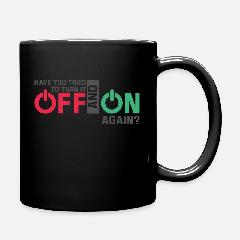 Nerd Joke Geek Technicien en informatique - Mug uni - noir