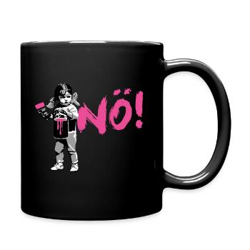 Girlpower Protest-Shirt NÖ! - Full Colour Mug - black - Right