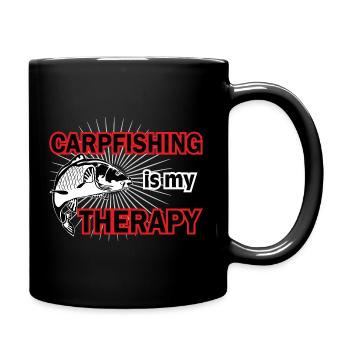 Carp fishing - Full Colour Mug - black - Right