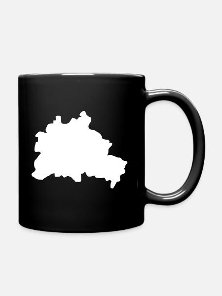 Berlin - Tasse einfarbig - Schwarz