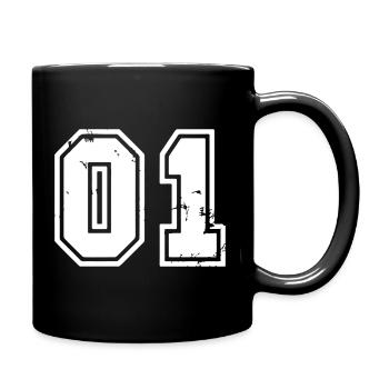 NUMMER 1 - Tasse einfarbig - Schwarz - Rechts