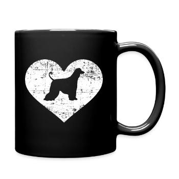 Lévrier afghan - Mug uni - noir - Droite
