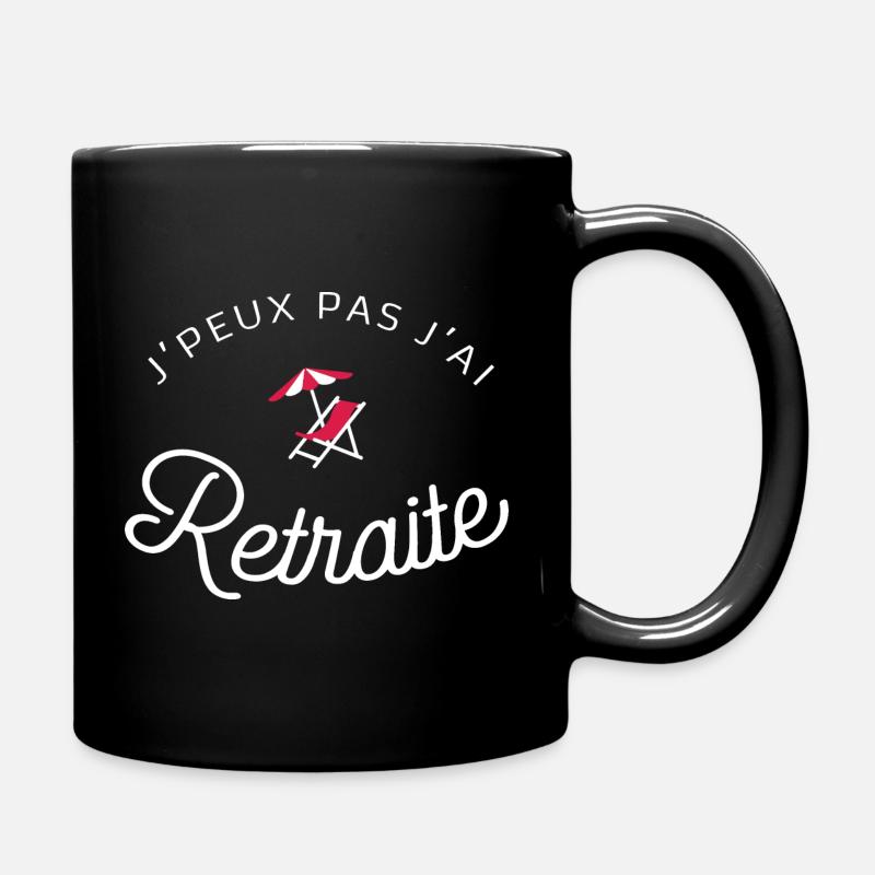 Jpeux not I retired - Full Colour Mug - black