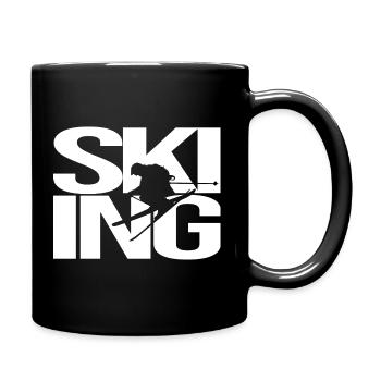 ski - Mug uni - noir - Droite