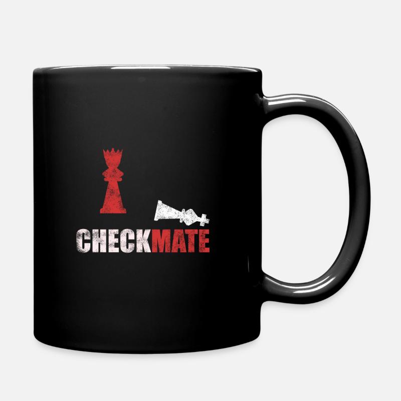 Checkmate Schach Vintage - Tasse einfarbig - Schwarz