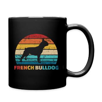 Bouledogue français - Mug uni - noir - Droite