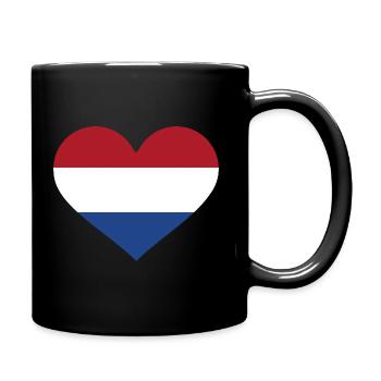 Niederlande - Tasse einfarbig - Schwarz - Rechts