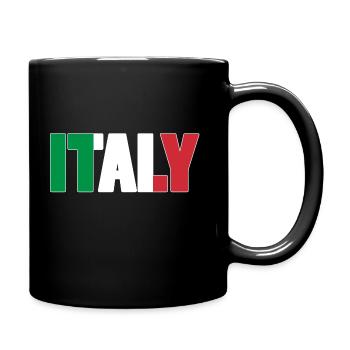Italien - Tasse einfarbig - Schwarz - Rechts