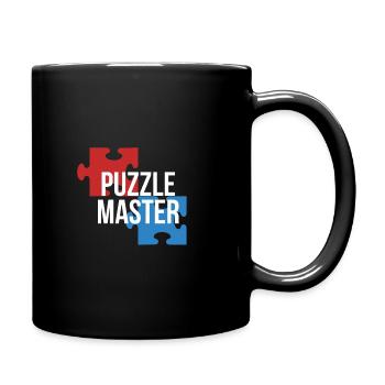 Puzzle master hobby gift idea - Mug uni - noir - Droite