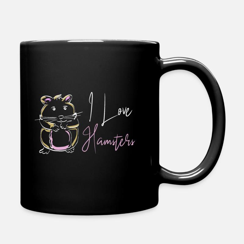 Hamster - Tasse einfarbig - Schwarz