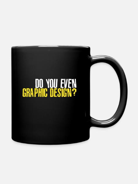 Graphic Design - Tasse einfarbig - Schwarz